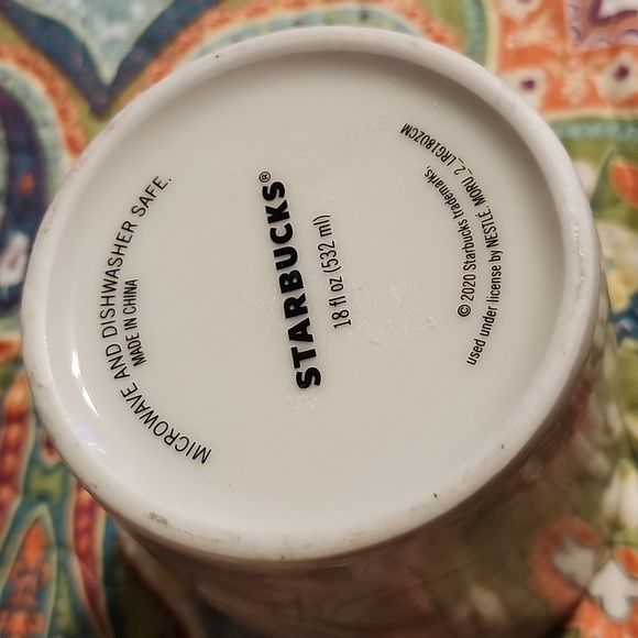 Starbucks 18 Oz Marble Coffee Cup - Picture 4 of 4